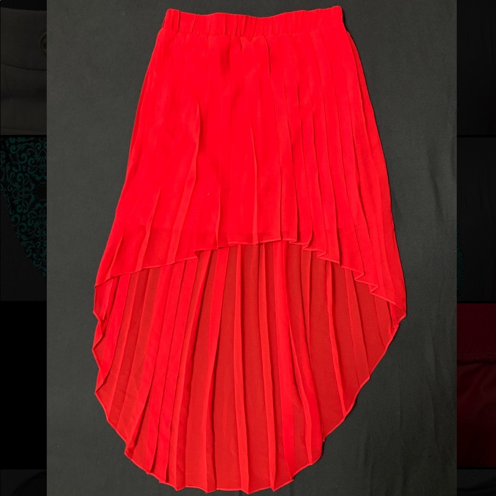 Bebe High-Low Chiffon Skirt